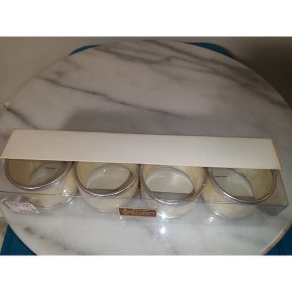 Genuine Shell Napkin Craft Products Rings Made in the Phillipines - Picture 2 of 4